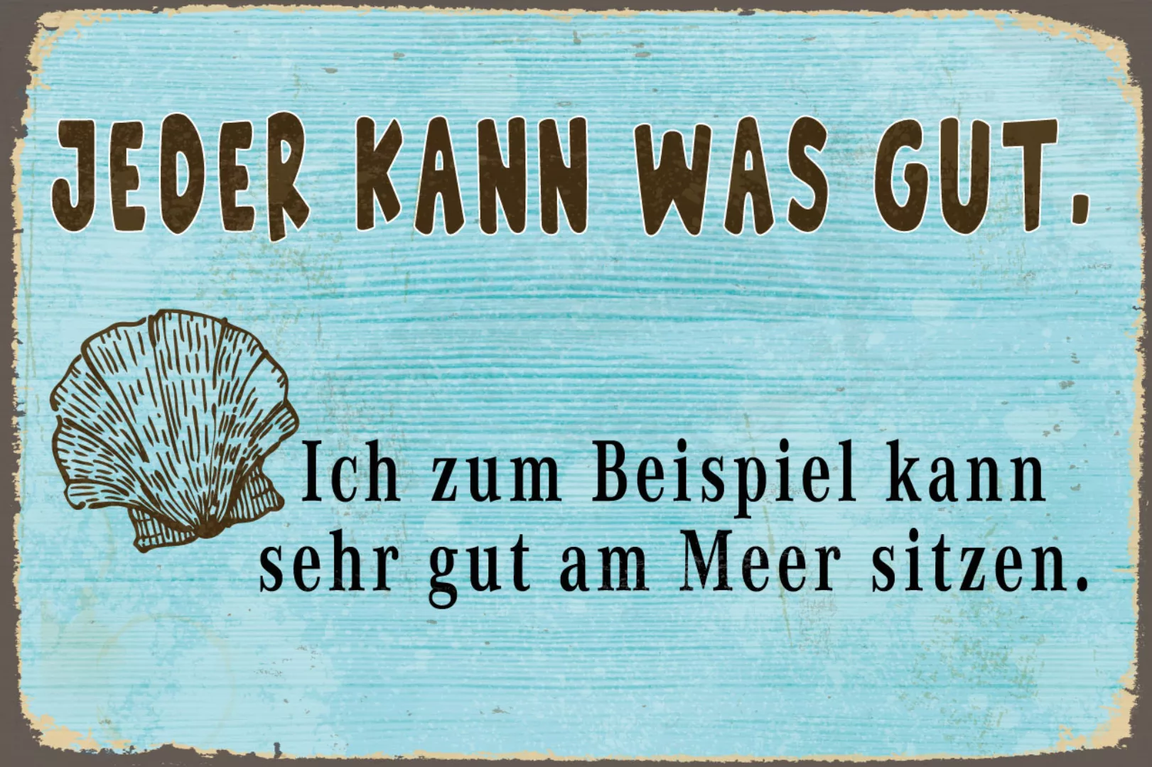 queence Metallbild "Jeder kann was", Schriftzüge, (1 St.), Stahlschilder günstig online kaufen