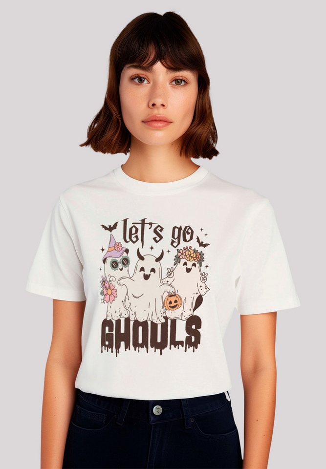 F4NT4STIC T-Shirt Retro Halloween Let s go ghouls Premium Qualität, Hallowe günstig online kaufen