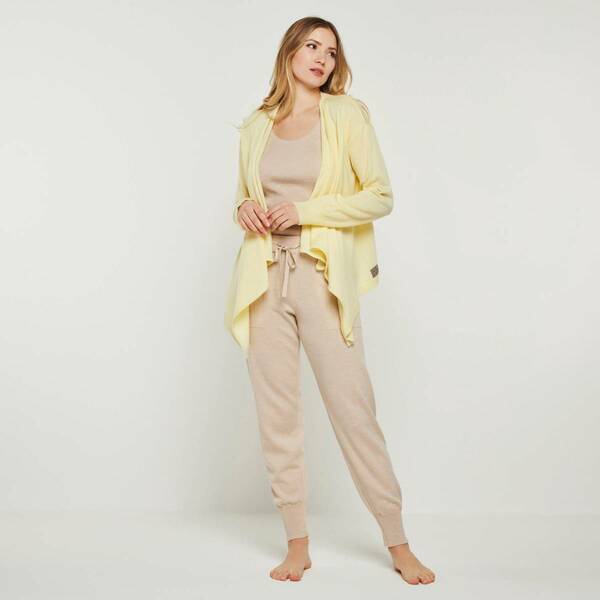 Merino Loungewear Set "Cardigan Bella &Top Blossom & Strickhose Bella" günstig online kaufen