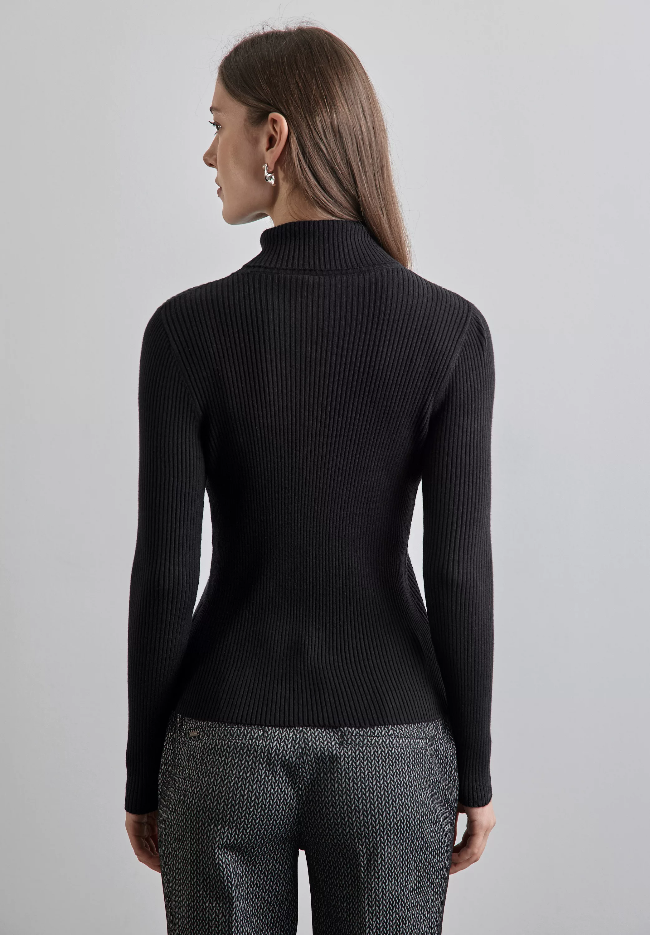 STREET ONE Rollkragenpullover, aus stretchigem Viskosematerial günstig online kaufen