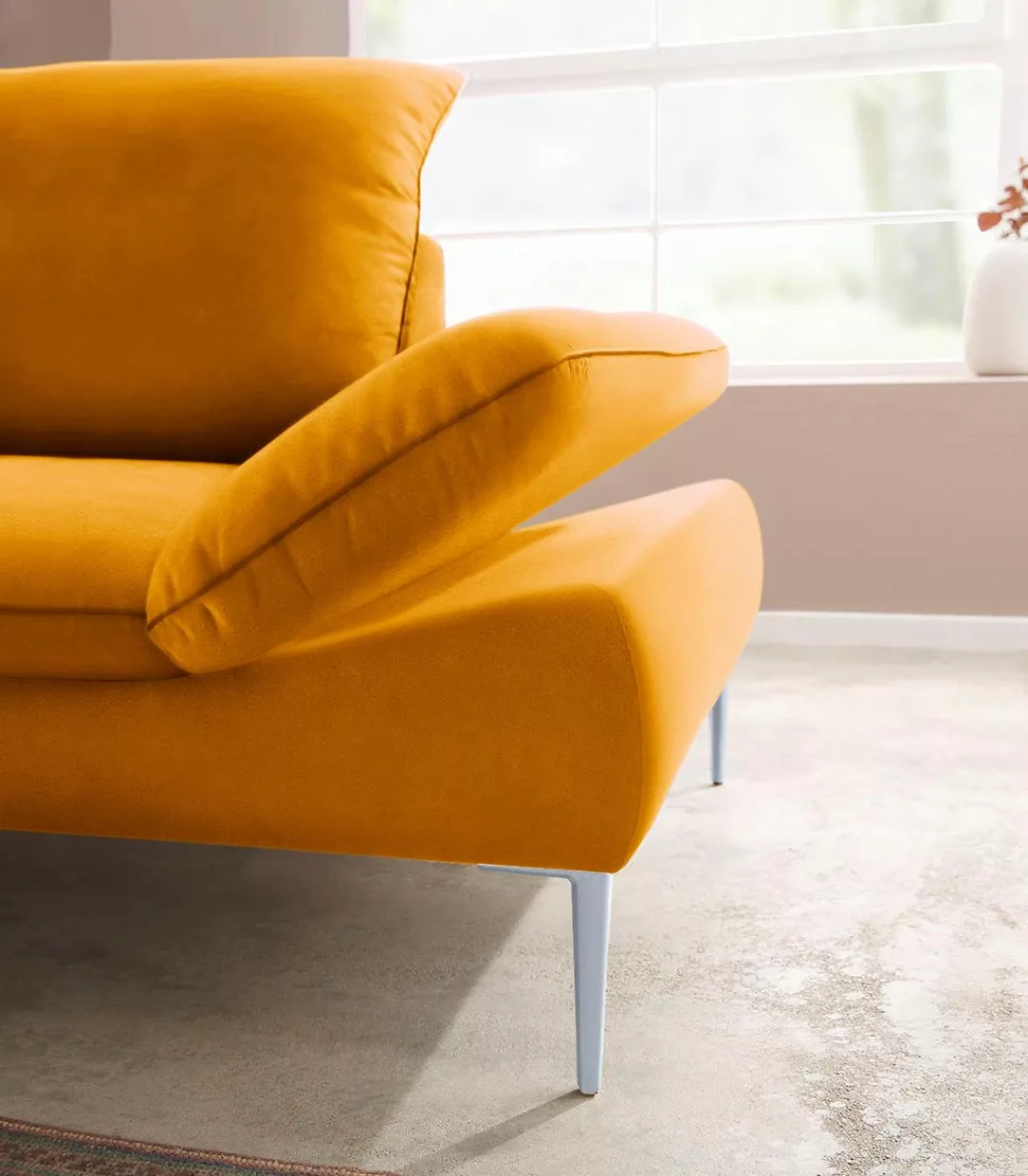 W.SCHILLIG Ecksofa enjoy&MORE, mit Sitztiefenverstellung, Füße silber matt, günstig online kaufen