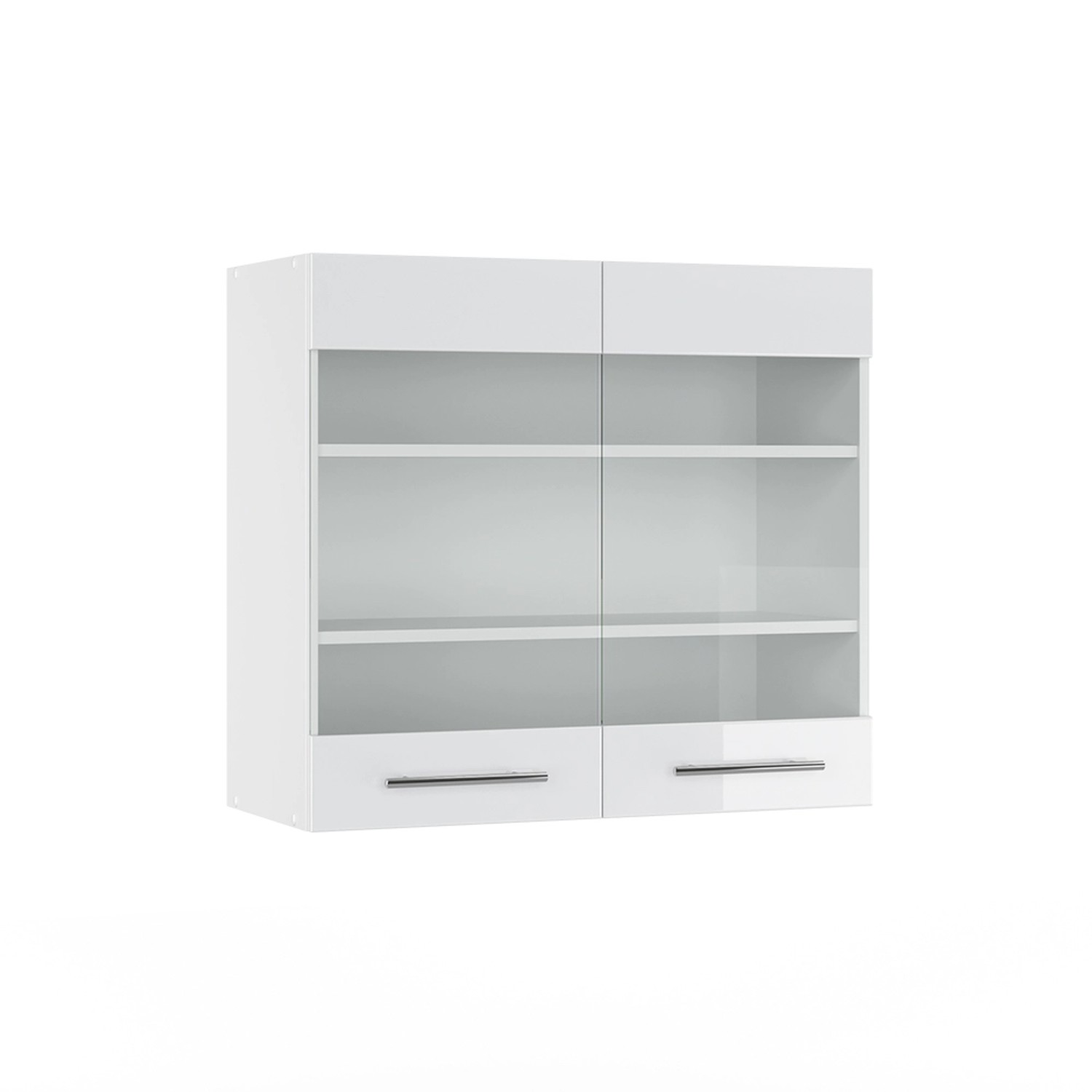 Vicco Glashängeschrank Fame-Line, Weiß Hochglanz/Weiß, 80 günstig online kaufen
