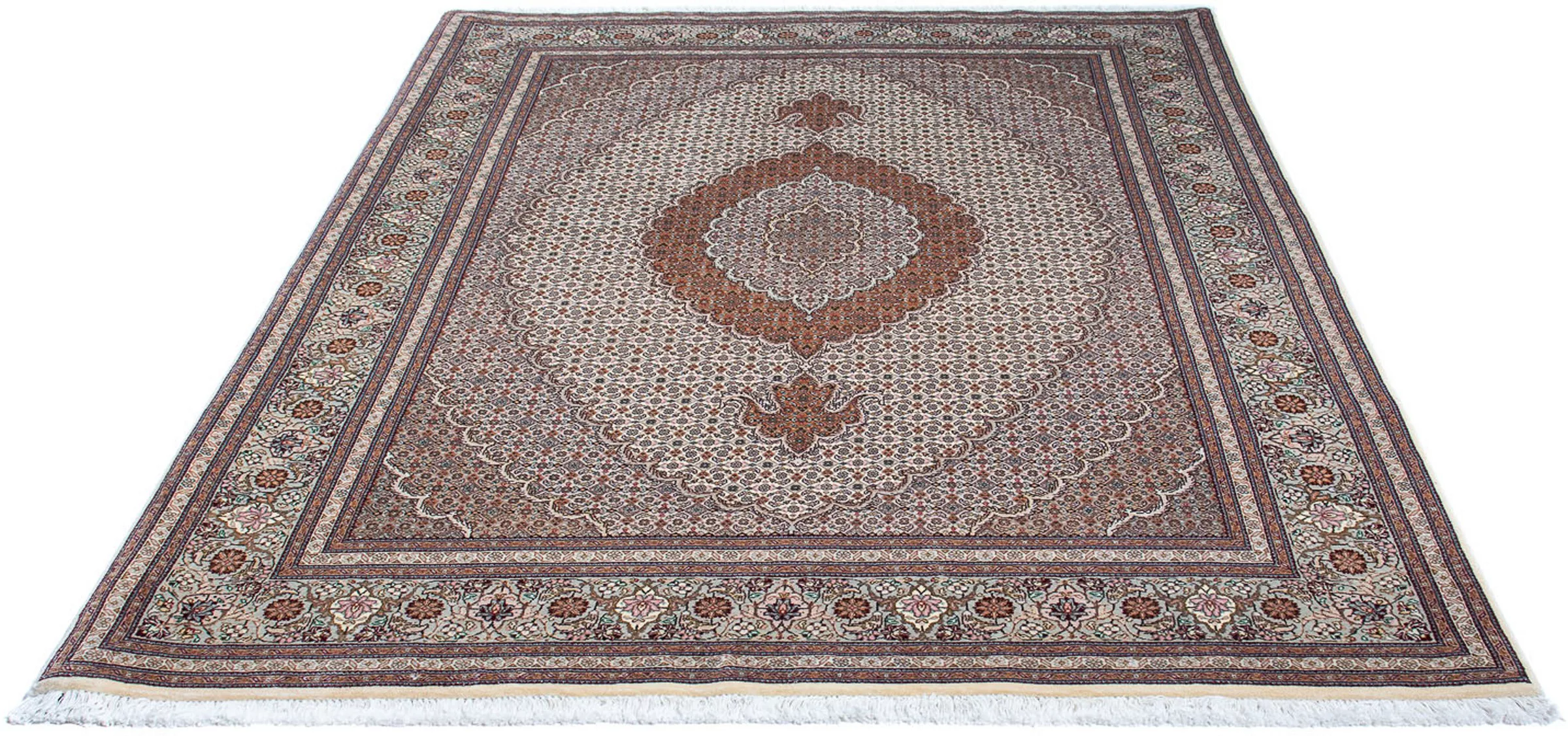 morgenland Orientteppich »Perser - Täbriz - 212 x 153 cm - hellbraun«, rech günstig online kaufen