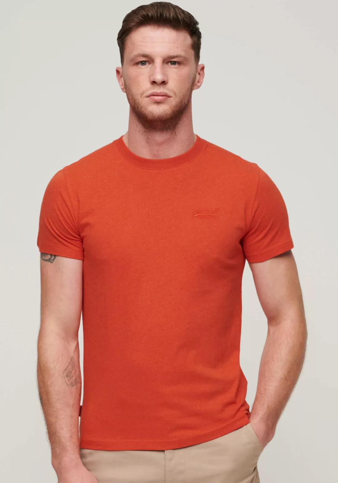 Superdry Rundhalsshirt "Organic Cotton Essential Logo T-Shirt" günstig online kaufen