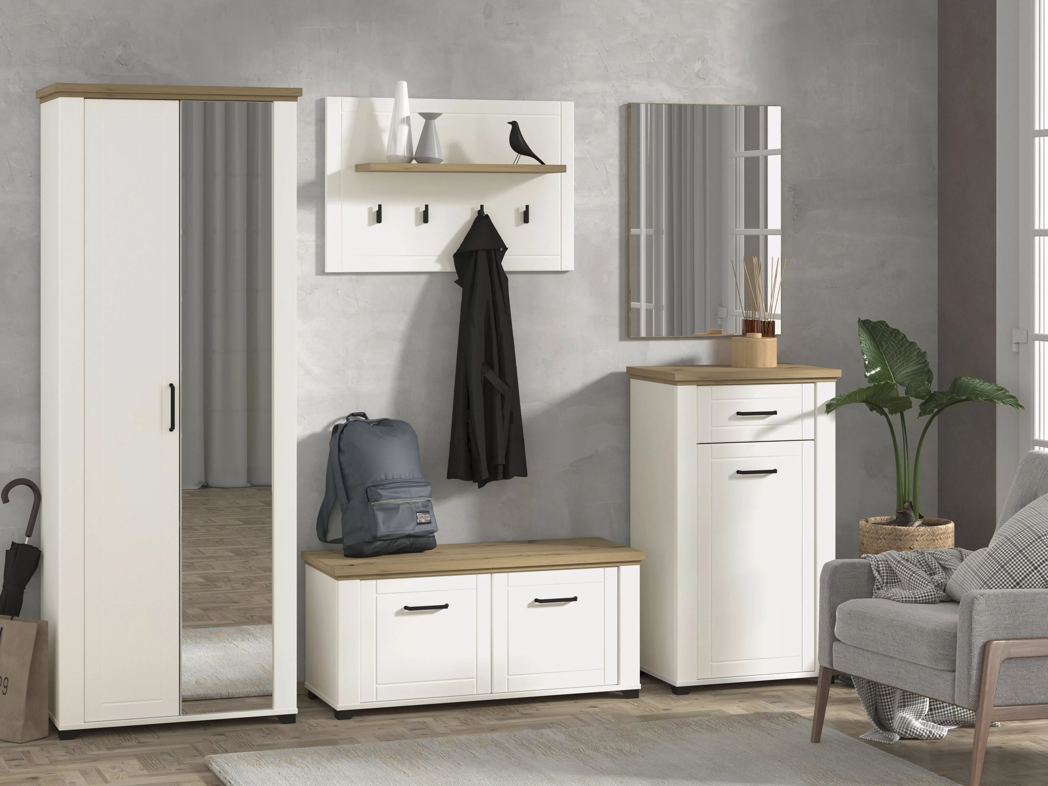 Home affaire Garderobenschrank "Valencia" günstig online kaufen