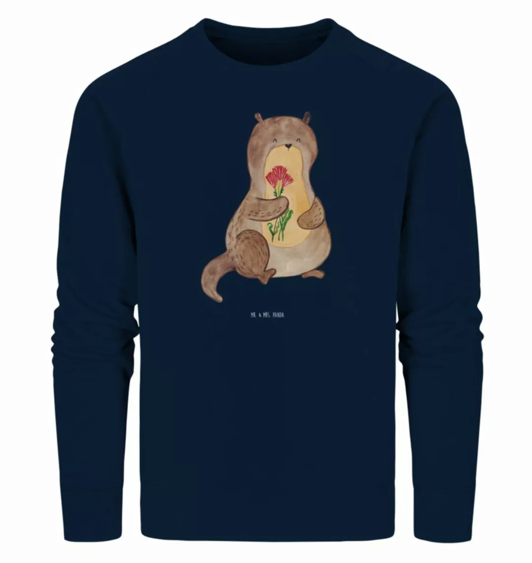 Mr. & Mrs. Panda Longpullover Größe XS Otter Blumenstrauß - French Navy - G günstig online kaufen