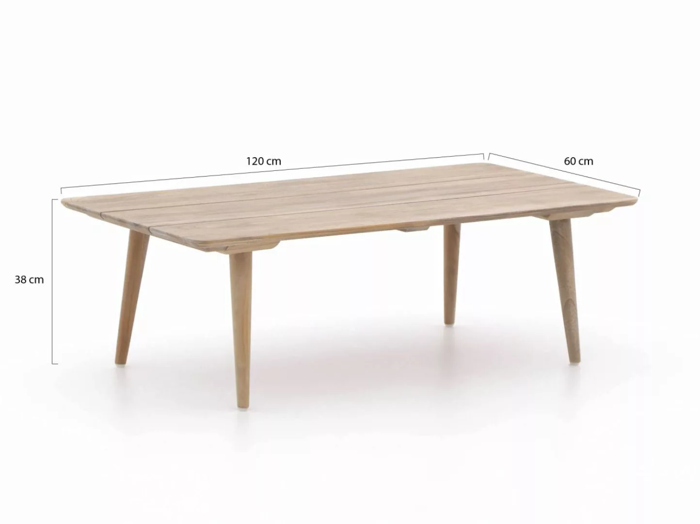 ROUGH-K Loungetisch 120x60x38 cm günstig online kaufen