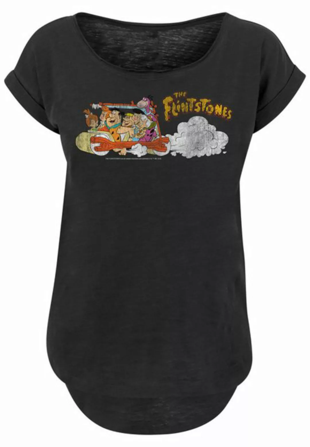 F4NT4STIC T-Shirt "Die Familie Feuerstein Family", Damen,Premium Merch,Lang günstig online kaufen