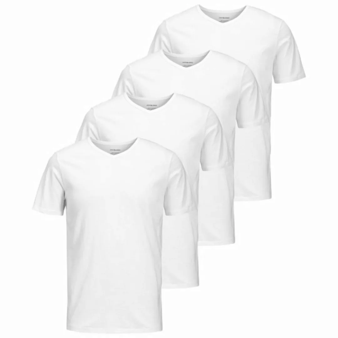 Jack & Jones T-Shirt Herren T-Shirt, 4er Pack - JACBASIC CREW NECK TEE günstig online kaufen