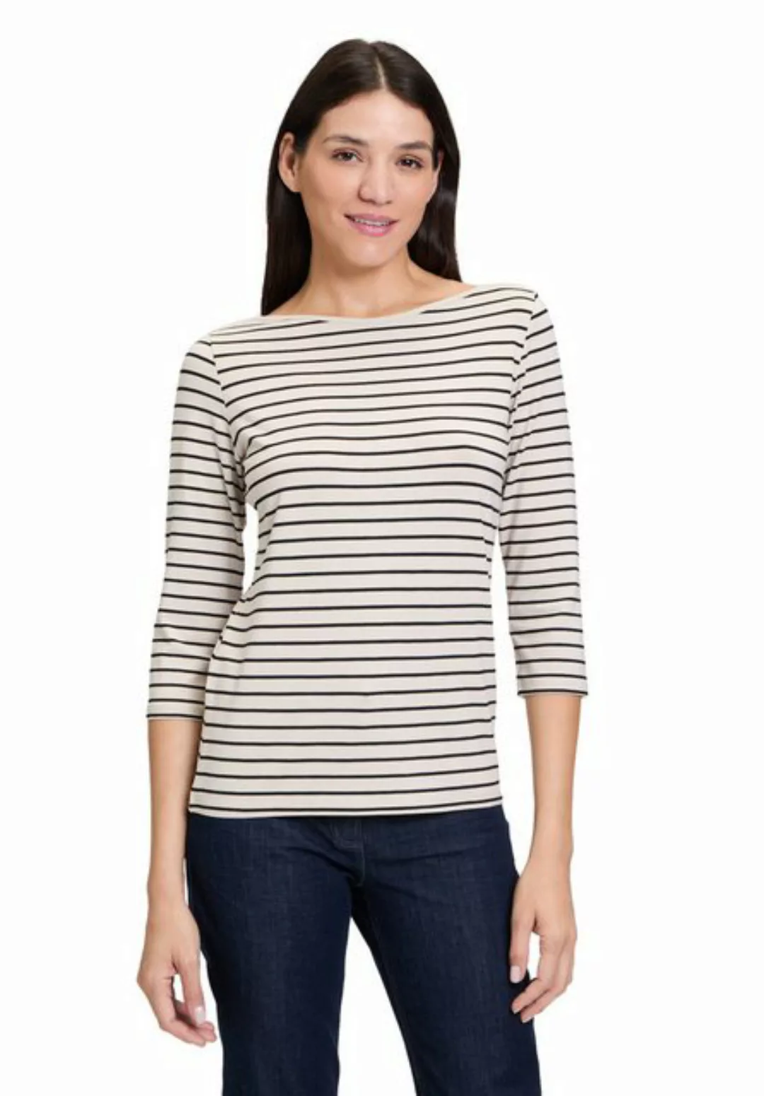 Betty Barclay 3/4-Arm-Shirt Betty Barclay Ringelshirt mit U-Boot-Ausschnitt günstig online kaufen