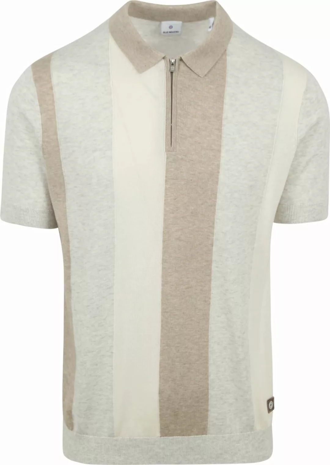 Blue Industry Knitted Polo Shirt Beige - Größe XXL günstig online kaufen