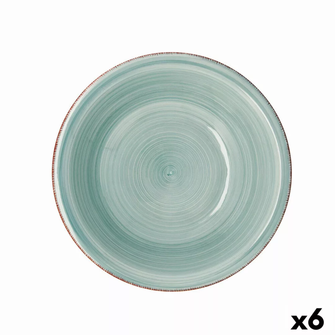 Salatschüssel Quid Vita Aqua Aus Keramik Blau (6 Stück) (pack 6x) günstig online kaufen