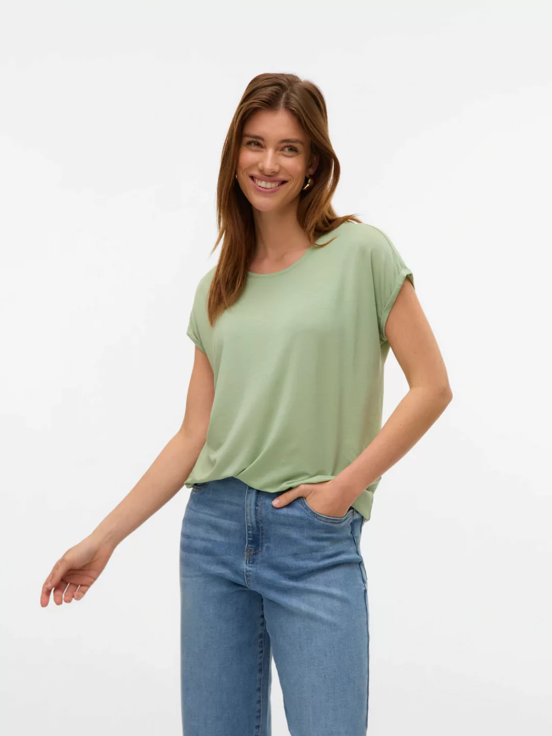 Vero Moda Rundhalsshirt VMAVA PLAIN SS günstig online kaufen