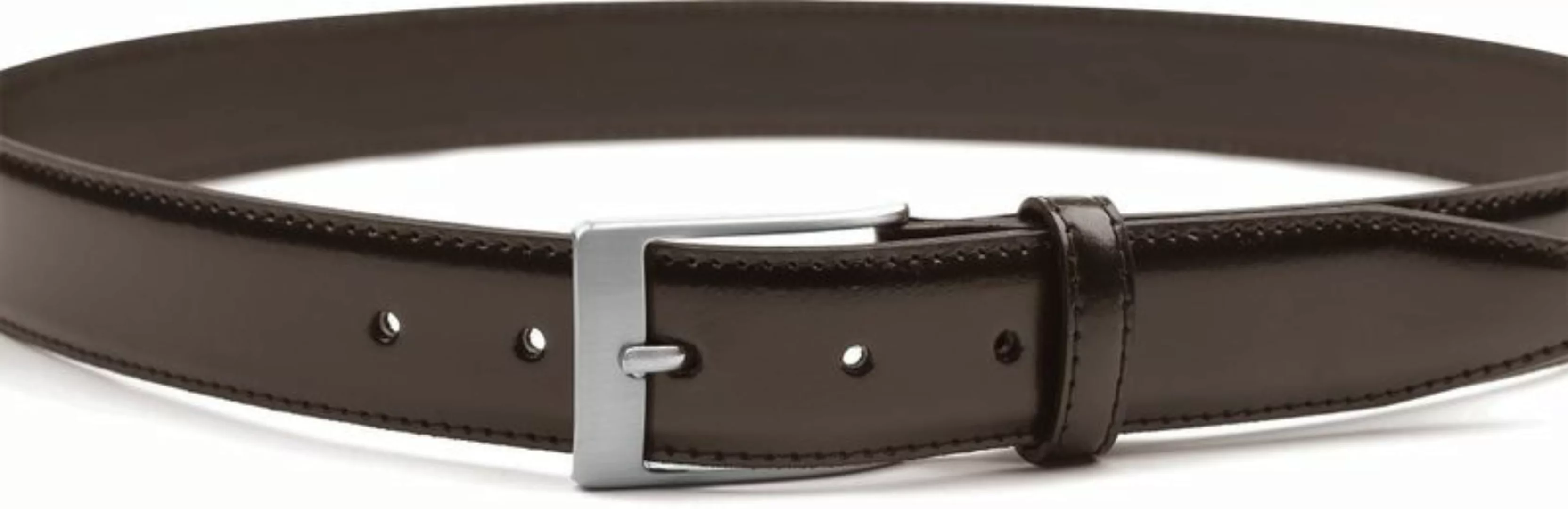 Suitable Ledergürtel Dunkelbraun Leder 023 - Größe 95 günstig online kaufen