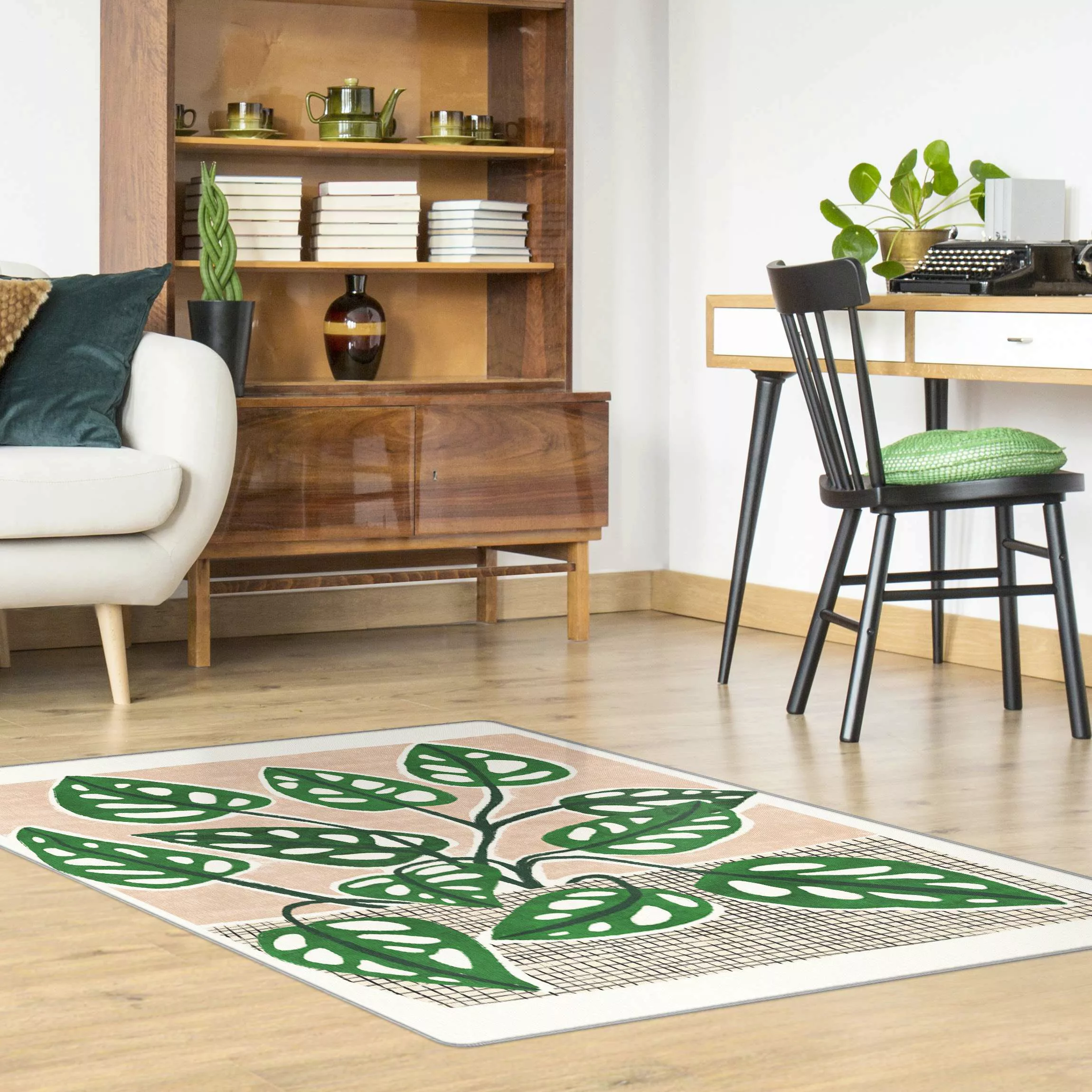 Teppich Monstera im Korb günstig online kaufen