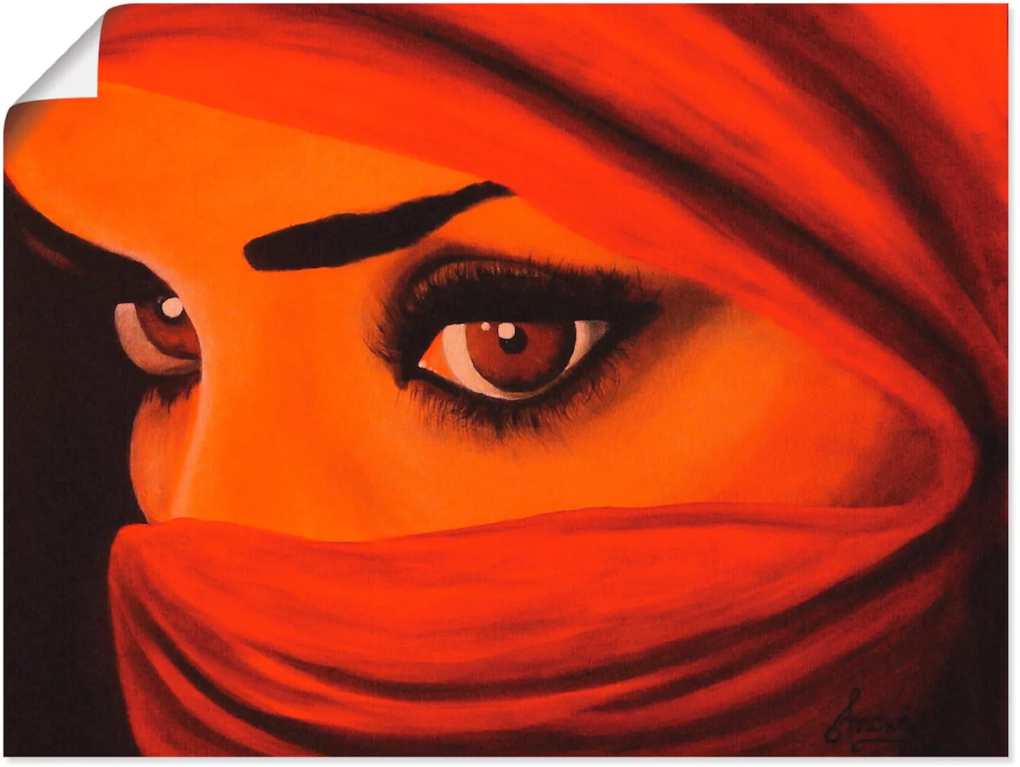 Artland Wandbild "Tuareg-Die von Gott Verlassene", Frau, (1 St.) günstig online kaufen