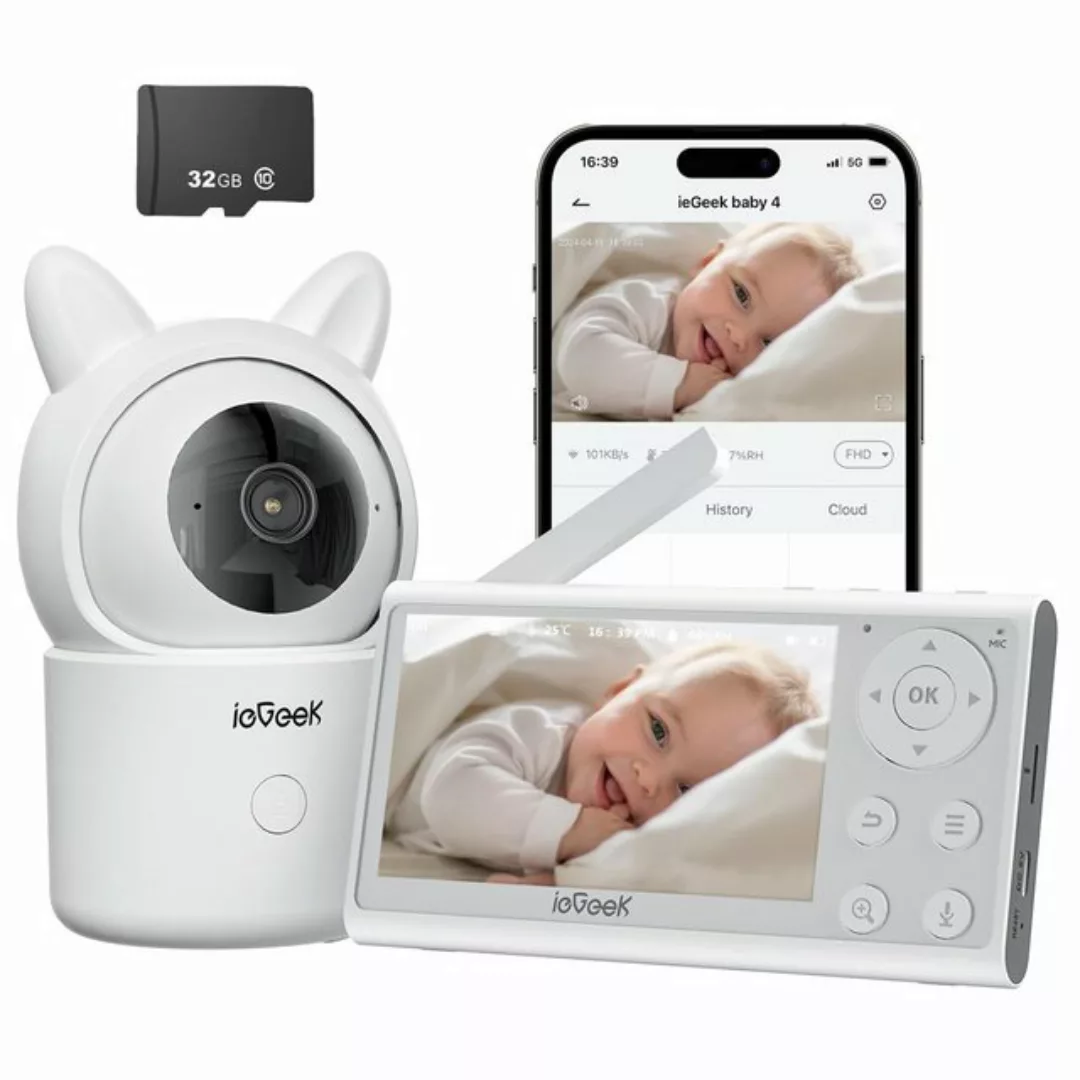 ieGeek Video-Babyphone Babyphone mit Kamera WLAN 4,3 Zoll Video Babyphone 1 günstig online kaufen