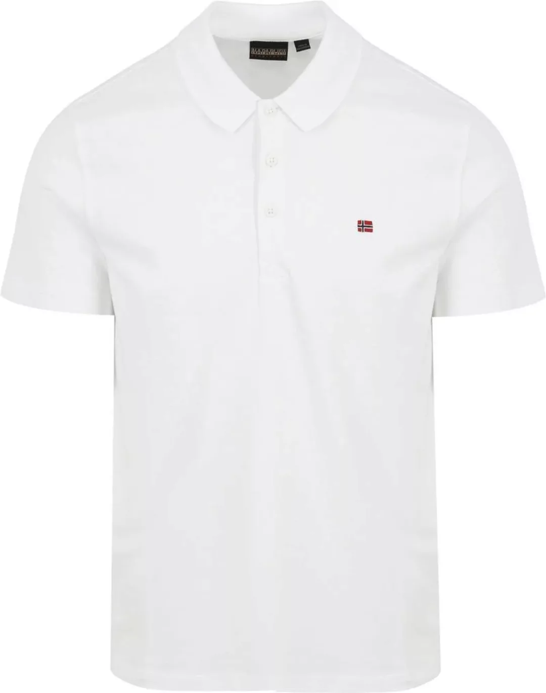 Napapijri Ealis Poloshirt Weiß - Größe M günstig online kaufen