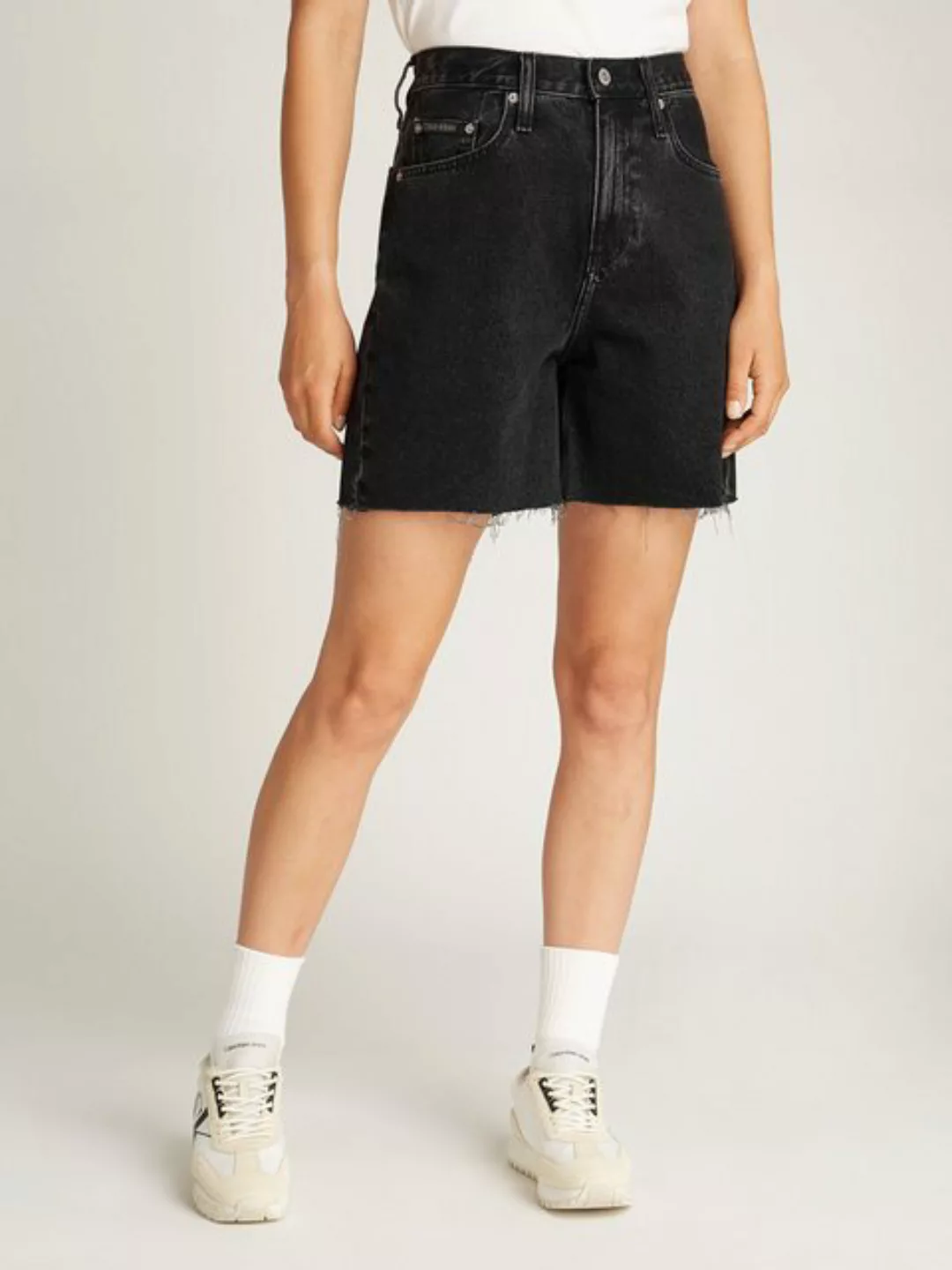 Calvin Klein Jeans Bermudas BERMUDA SHORT mit Fransensaum günstig online kaufen