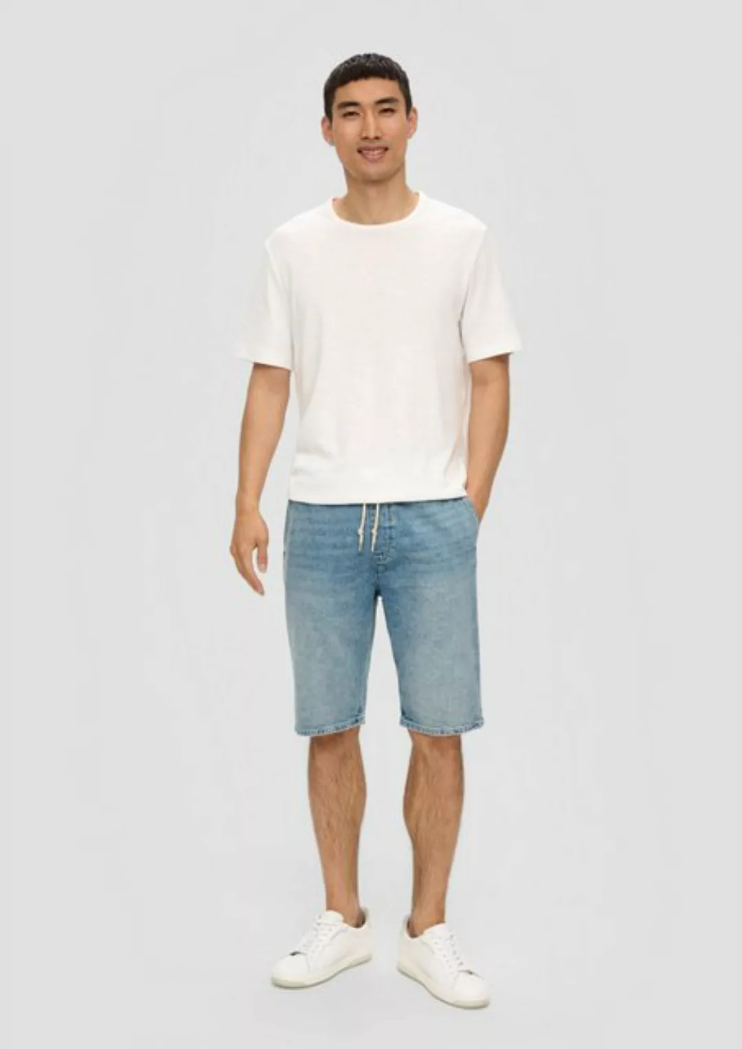 s.Oliver Stoffhose Jeans-Shorts / Regular Fit / Mid Rise / Straight Leg / m günstig online kaufen