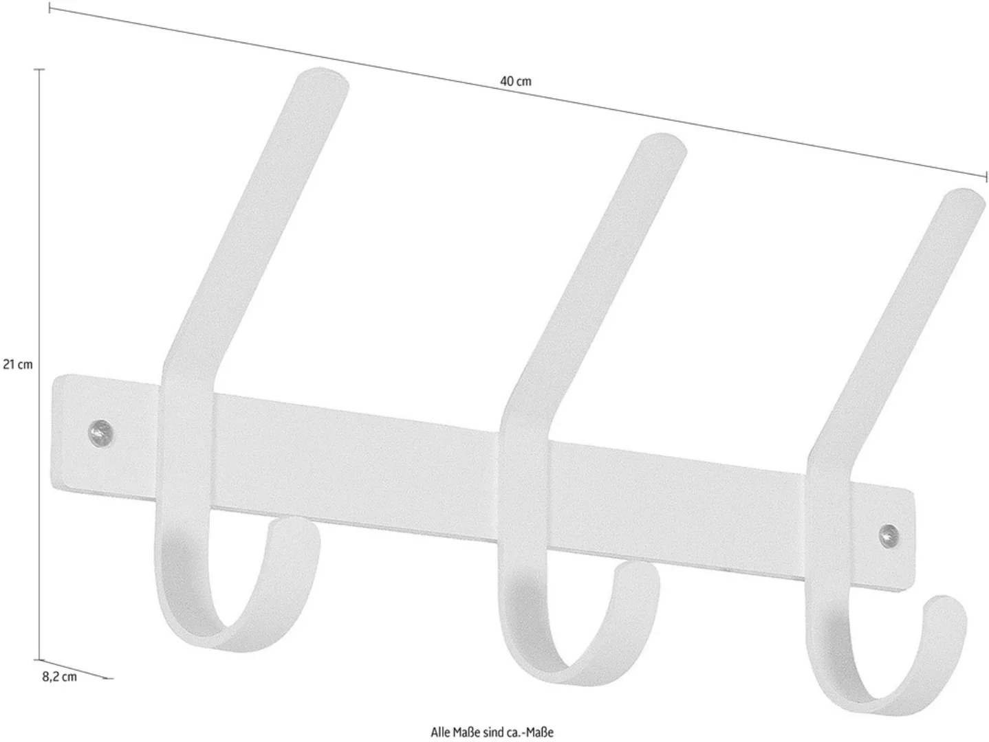 Spinder Design Garderobenhalter "Dexter", Metall, Breite 40 cm günstig online kaufen