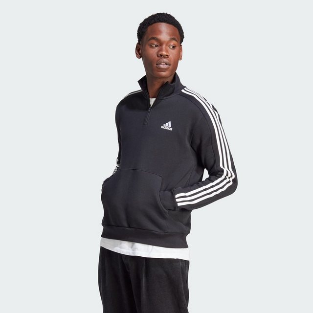 adidas Sportswear Langarmshirt ESSENTIALS 3-STREIFEN 1/4-ZIP SWEATSHIRT günstig online kaufen