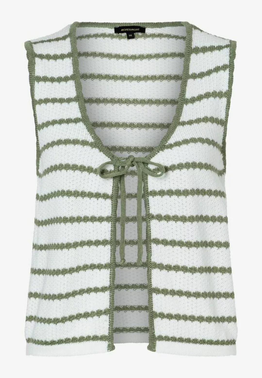 MORE&MORE Strickweste Streifenstrickweste günstig online kaufen