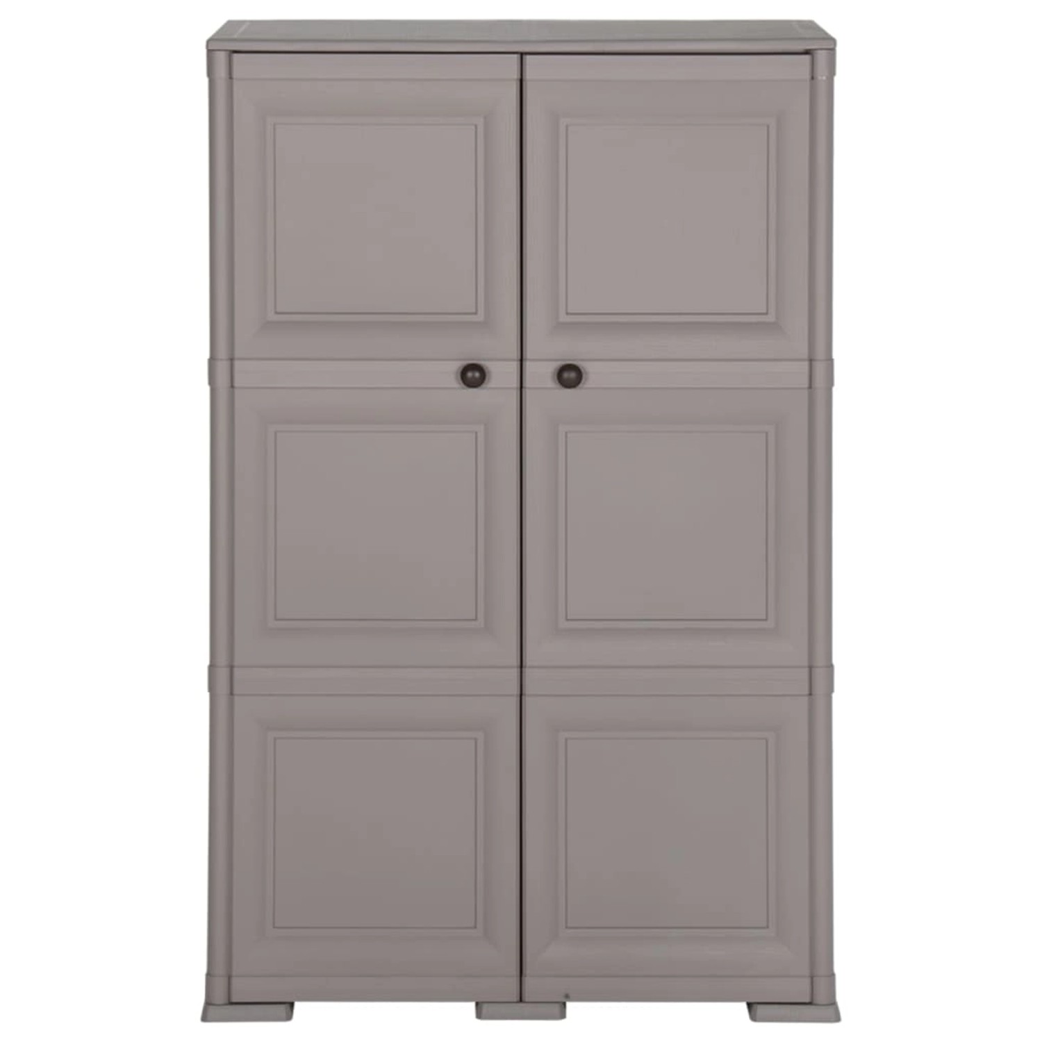 Kunststoffschrank 79x43x125 Cm Holzdesign Grau günstig online kaufen