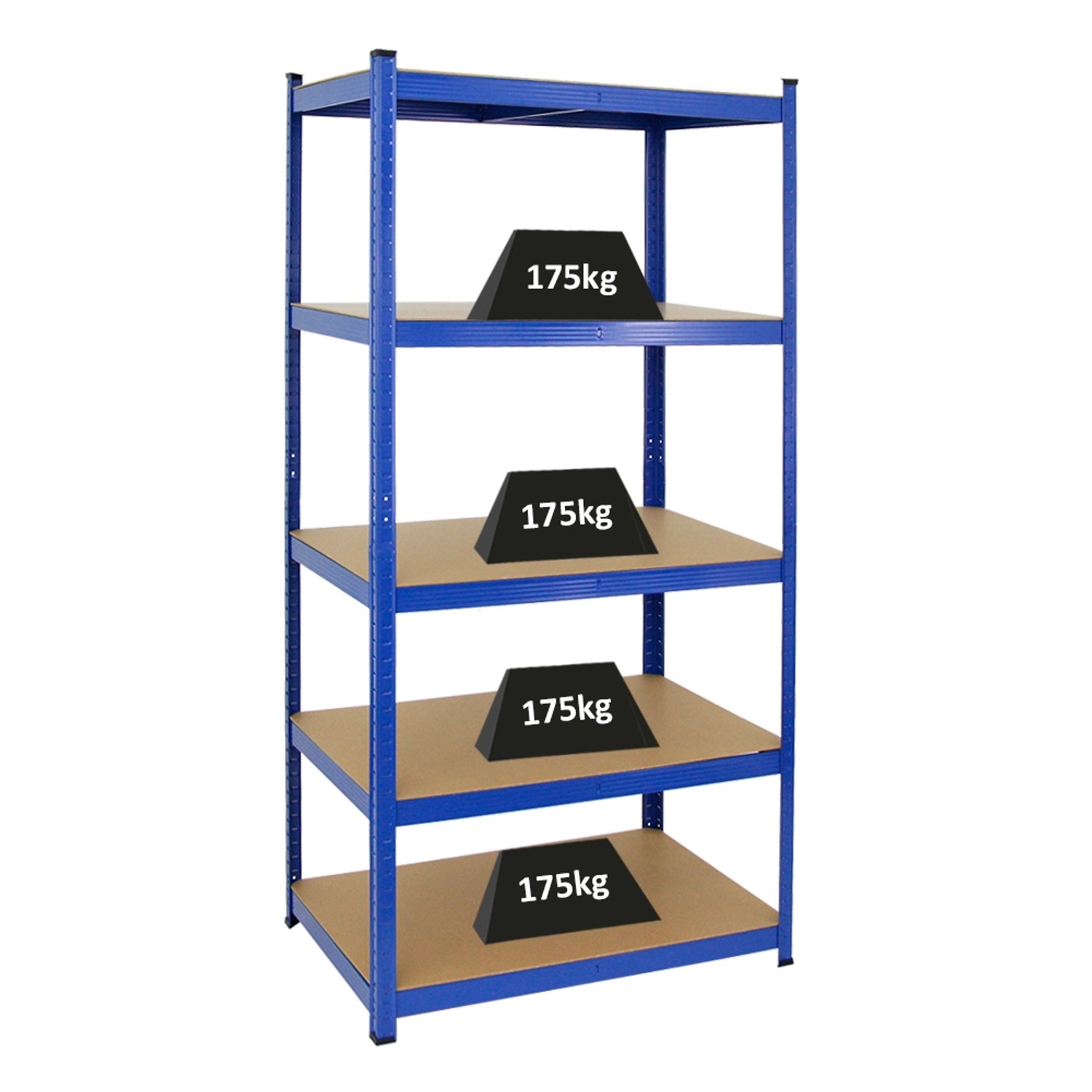 PROREGAL Schwerlastregal Taurus HxBxT 180 x 90 x 60 cm Fachlast 175 kg Blau günstig online kaufen