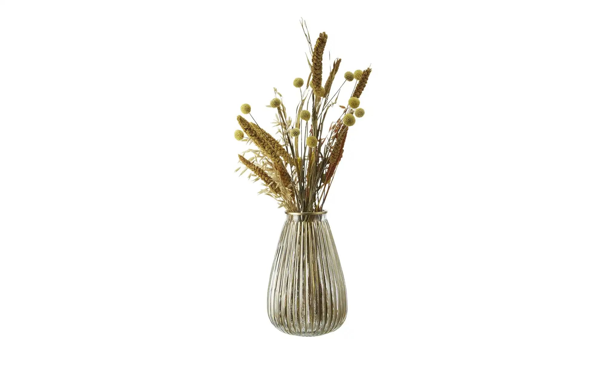 Vase ¦ gold ¦ Glas  ¦ Maße (cm): H: 27,5  Ø: 18 Weihnachten - Höffner günstig online kaufen