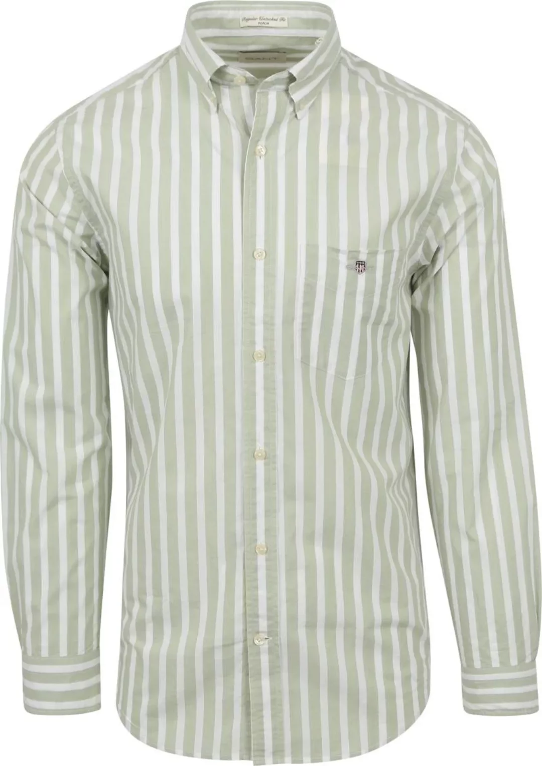 Gant Langarmhemd REG WIDE POPLIN STRIPE SHIRT mit breiten Streifen günstig online kaufen