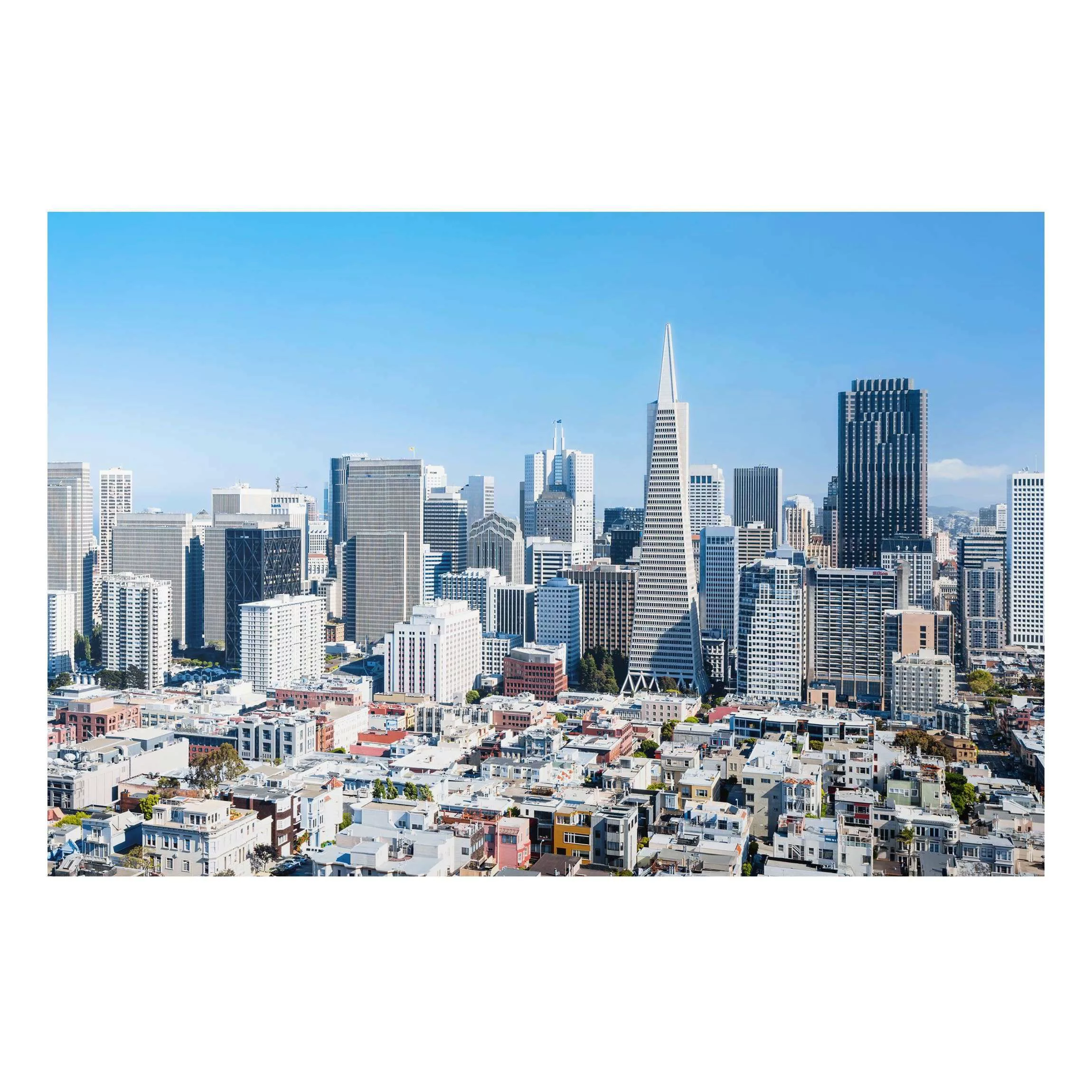 Alu-Dibond Bild San Francisco Skyline günstig online kaufen