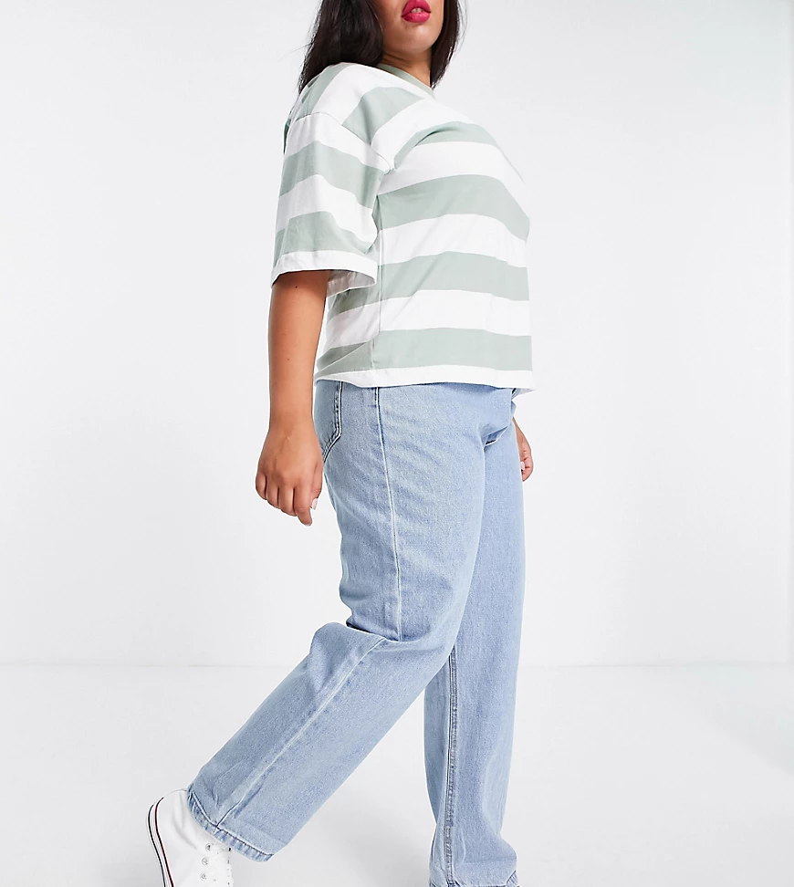 Don't Think Twice Plus – Grace – Jeans mit Ballon-Beinen in Hellblau günstig online kaufen