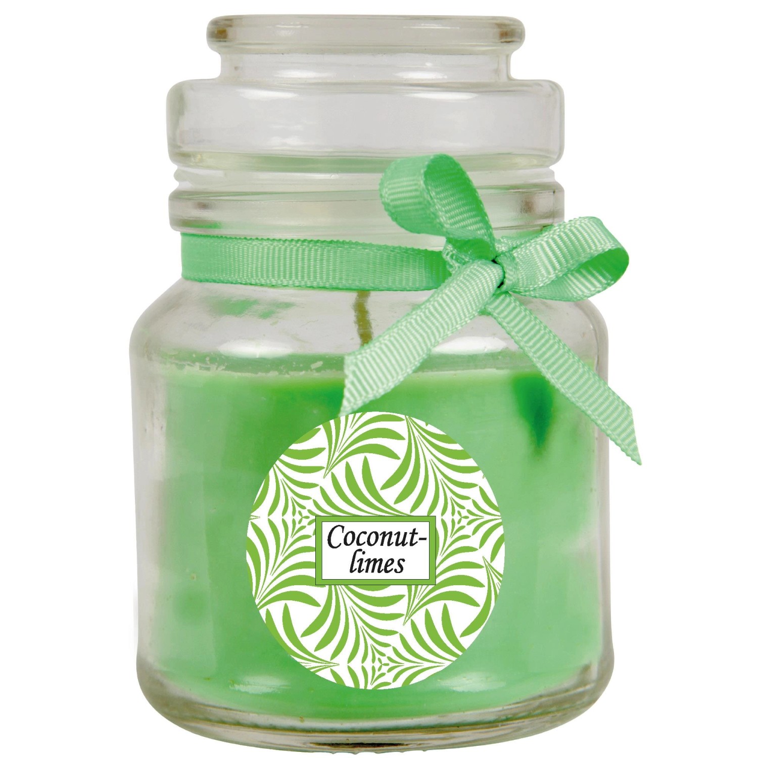 HS Candle Duftkerze & Glas Duft Schriftzug Bonbon Ø7 cm Coconut Limes günstig online kaufen