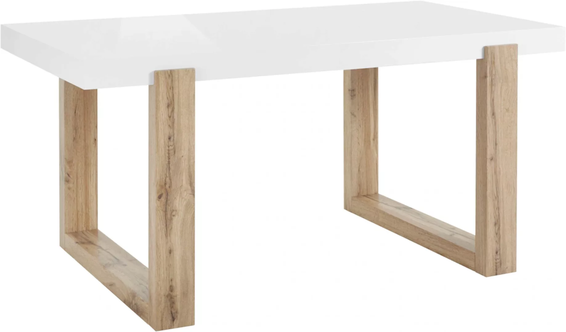 INOSIGN Esstisch "Solid", weiße hochglanzfarbene Tischplatte, in zwei versc günstig online kaufen