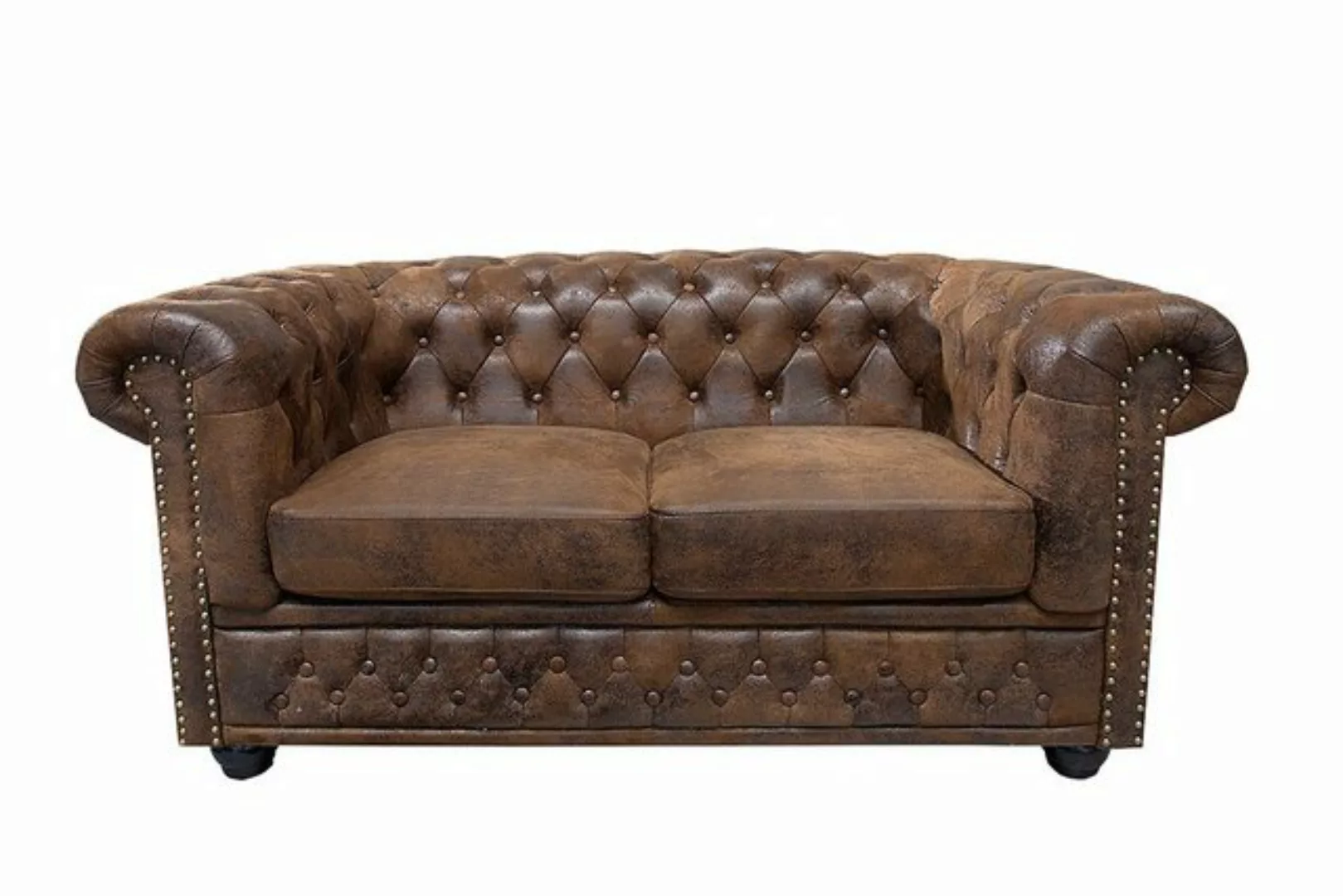 riess-ambiente Sofa CHESTERFIELD 150cm antik braun, Couch · mit Federkern · günstig online kaufen