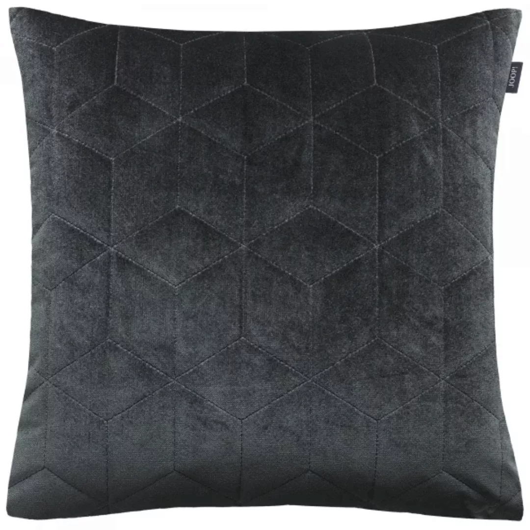 JOOP! Kissenhülle Velvety - Größe: 45x45 cm - Farbe: Anthrazit - 012 günstig online kaufen