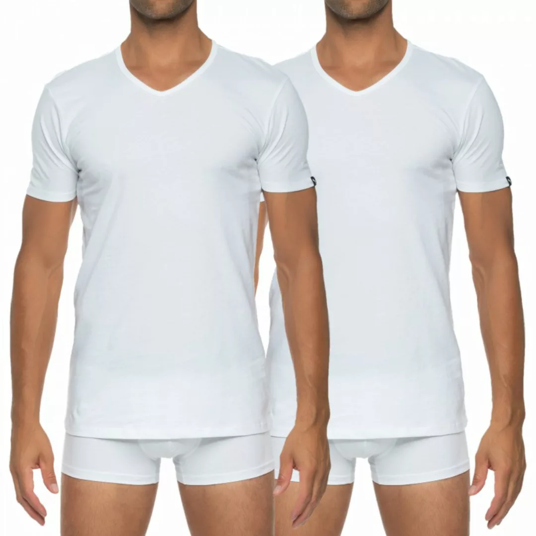 Puma 2-er Set V-Neck T-Shirts Weiß günstig online kaufen