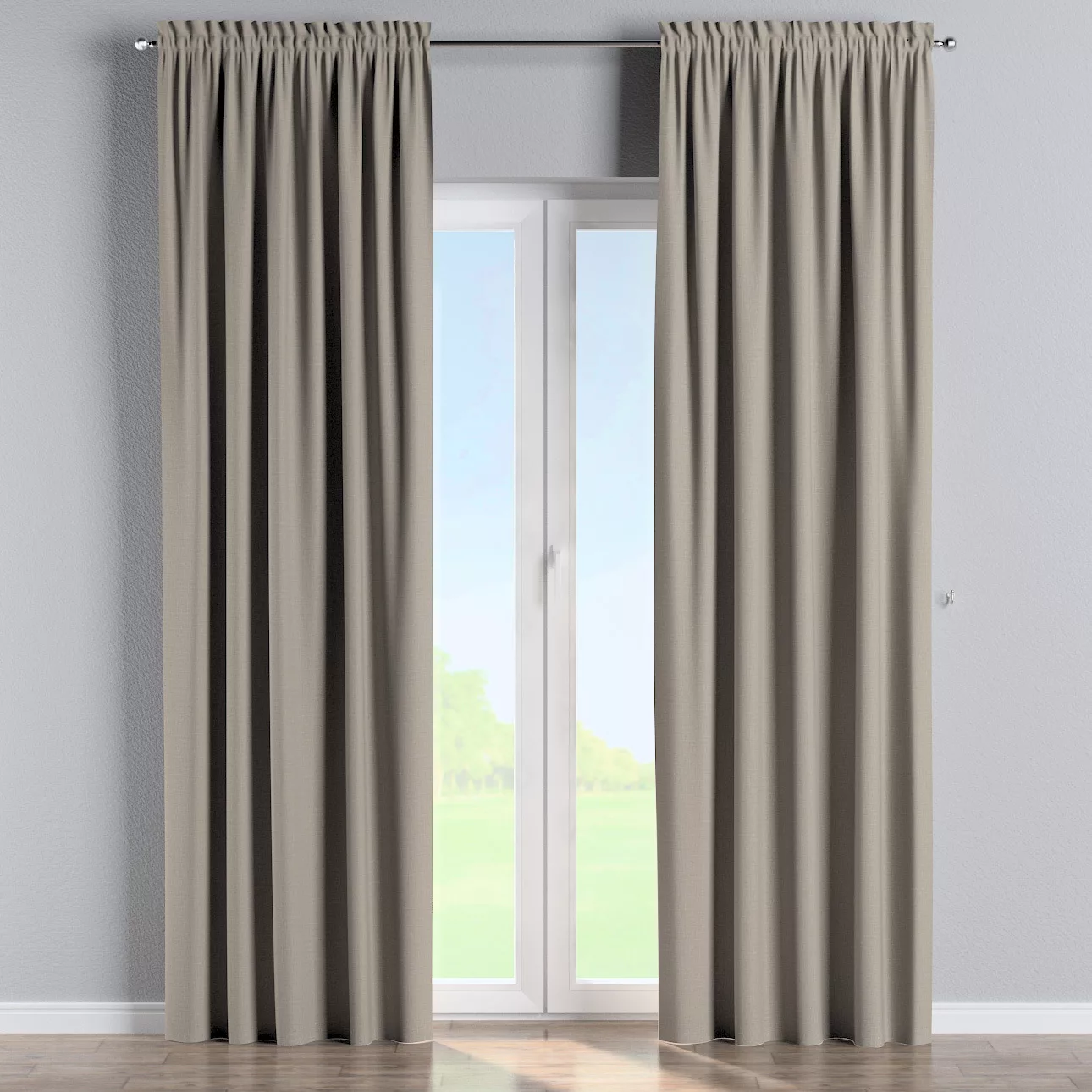 Vorhang mit Tunnel und Köpfchen, beige, Dimout 300 cm (269-11) günstig online kaufen