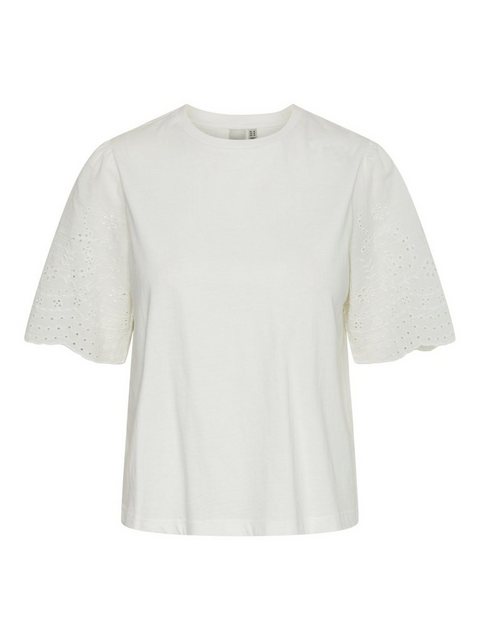 Y.A.S Kurzarmshirt Shirt, Oberteil YASLEX SS TOP W. EMB SLEEVES S. NOOS (Ku günstig online kaufen