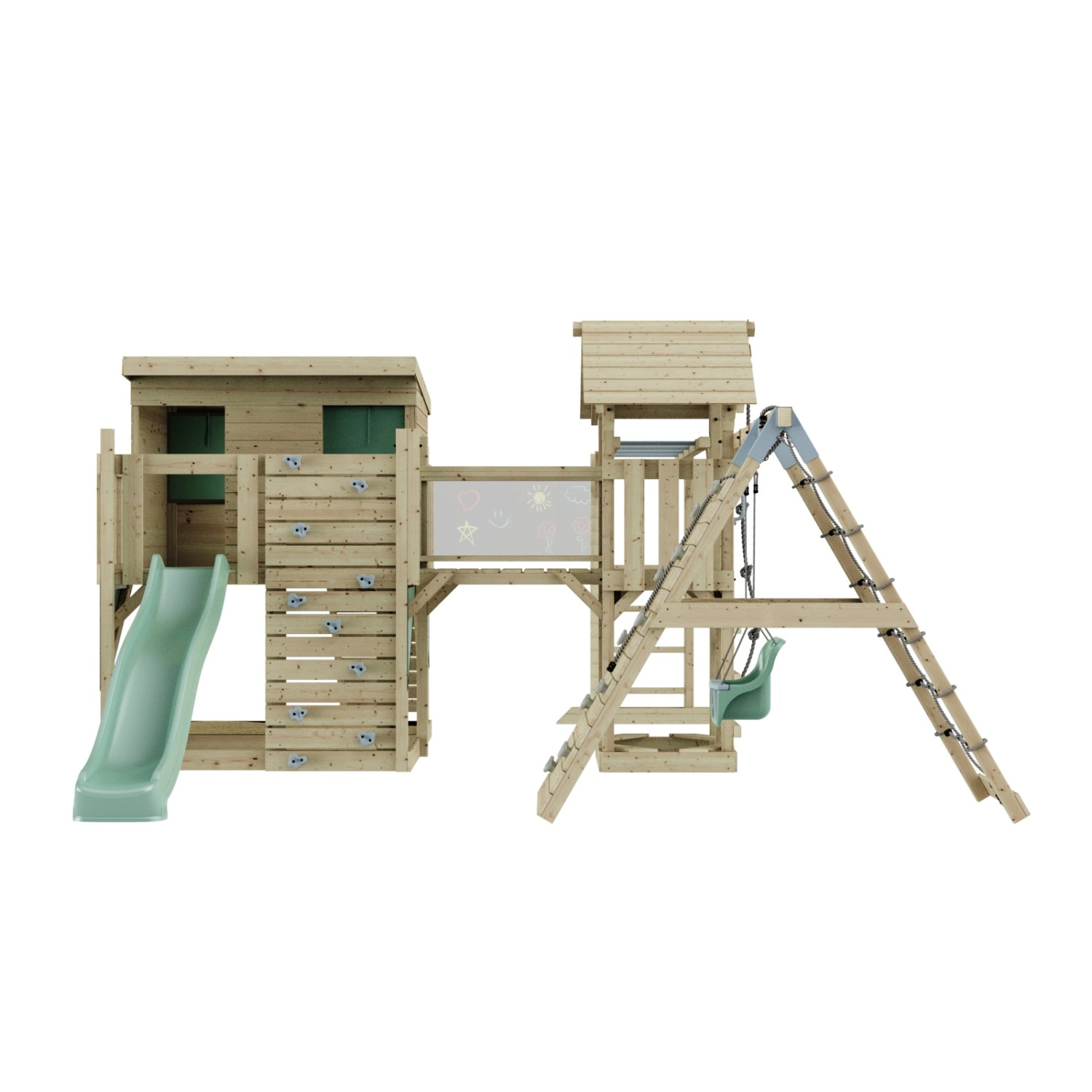 OutdoorToys Spielturm Bene mit Babyschaukel Mintgrün günstig online kaufen