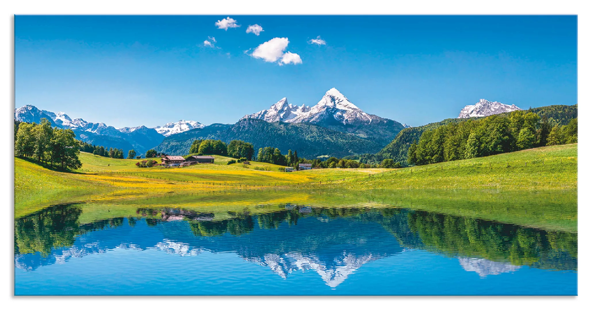 Artland Küchenrückwand "Landschaft in den Alpen", (1 tlg.), Alu Spritzschut günstig online kaufen