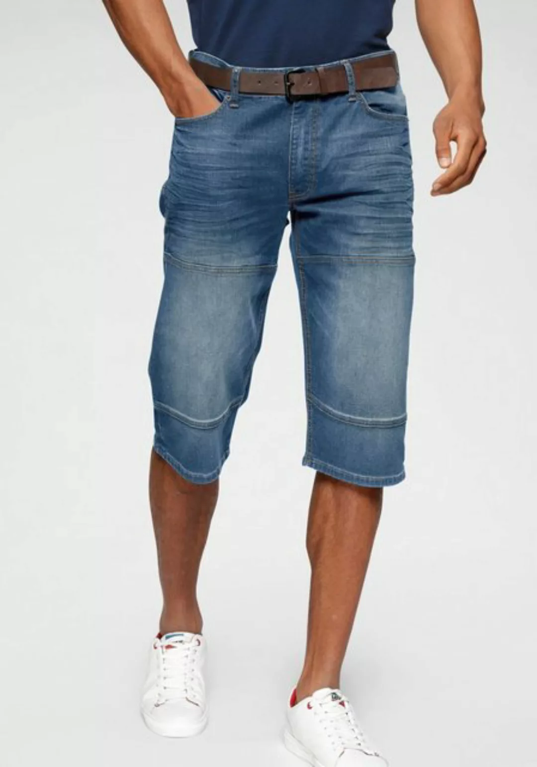 H.I.S Jeansbermudas HANTZ (Set, 2-tlg., mit abnehmbarem Gürtel) Ökologische günstig online kaufen