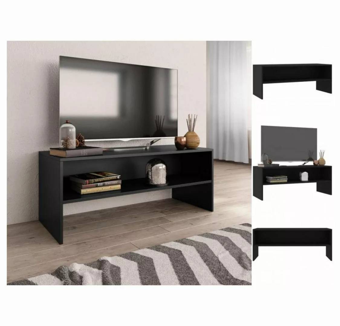 vidaXL TV-Schrank TV-Schrank Schwarz 100 x 40 x 40 cm Spanplatte Lowboard günstig online kaufen