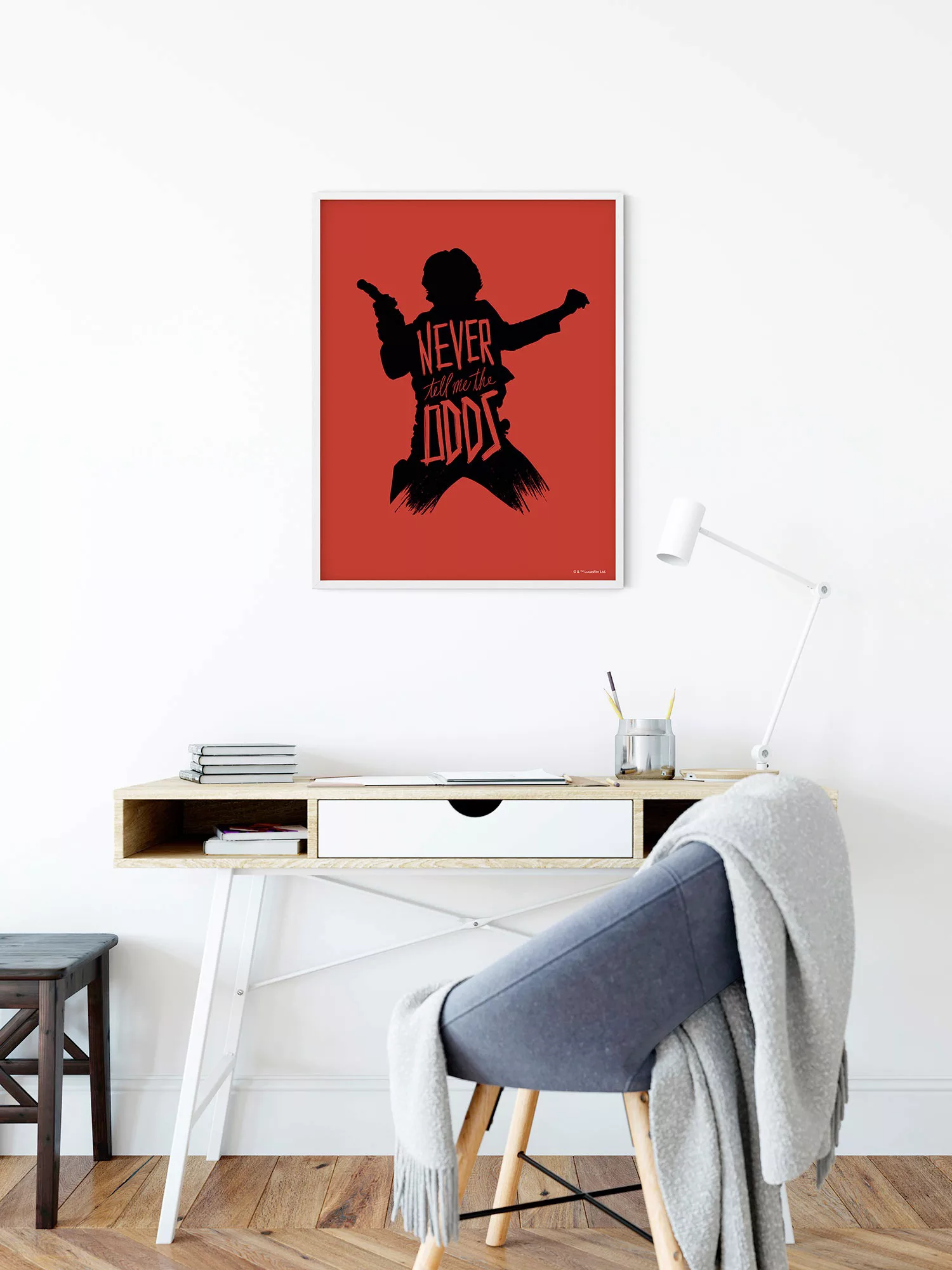 Disney Poster Star Wars Han Solo Quotes Rot und Schwarz 50 x 70 cm 612170 günstig online kaufen