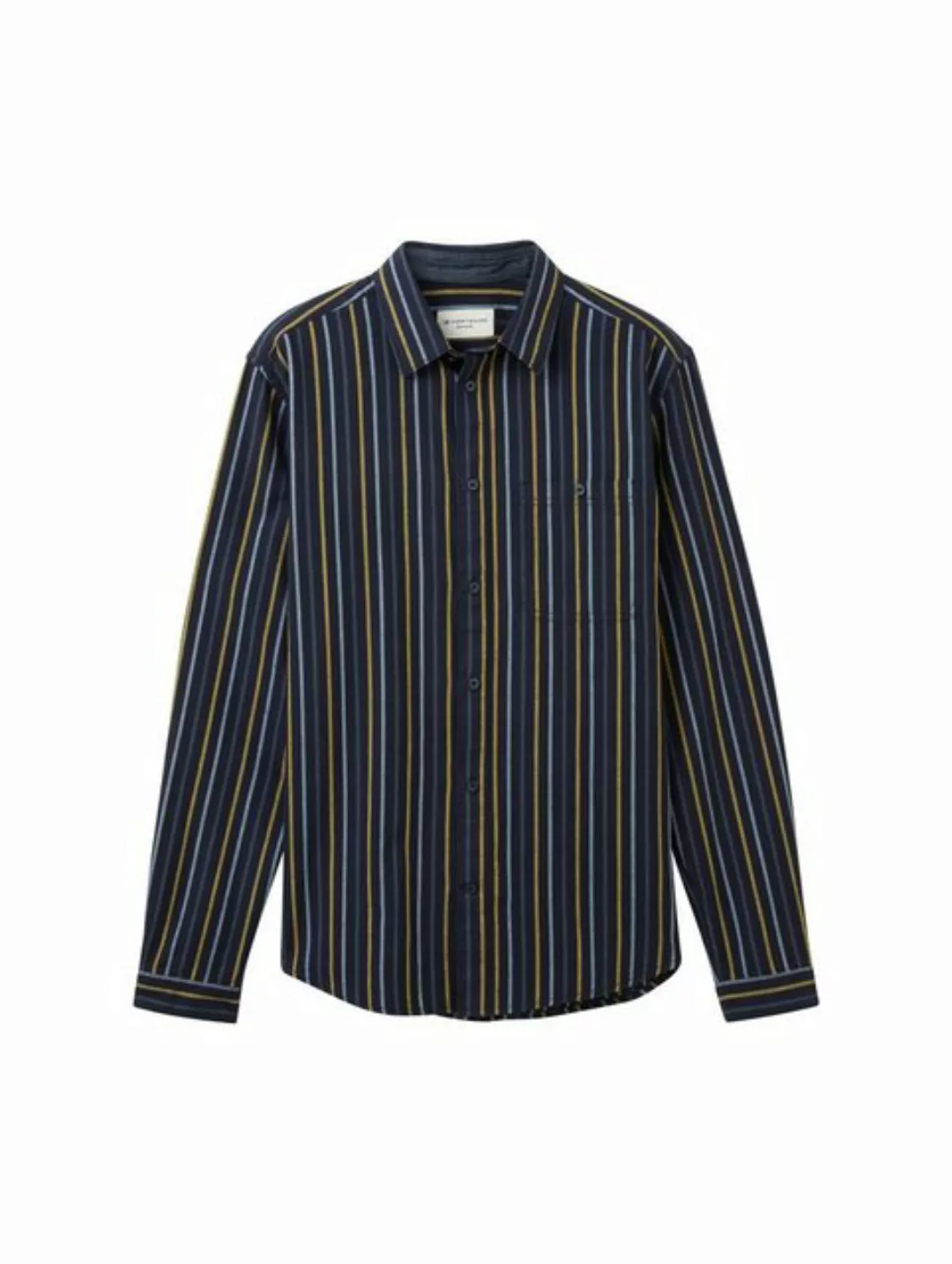 Tom Tailor Herren Langarm Hemd COMFORT CHECK - Regular Fit günstig online kaufen