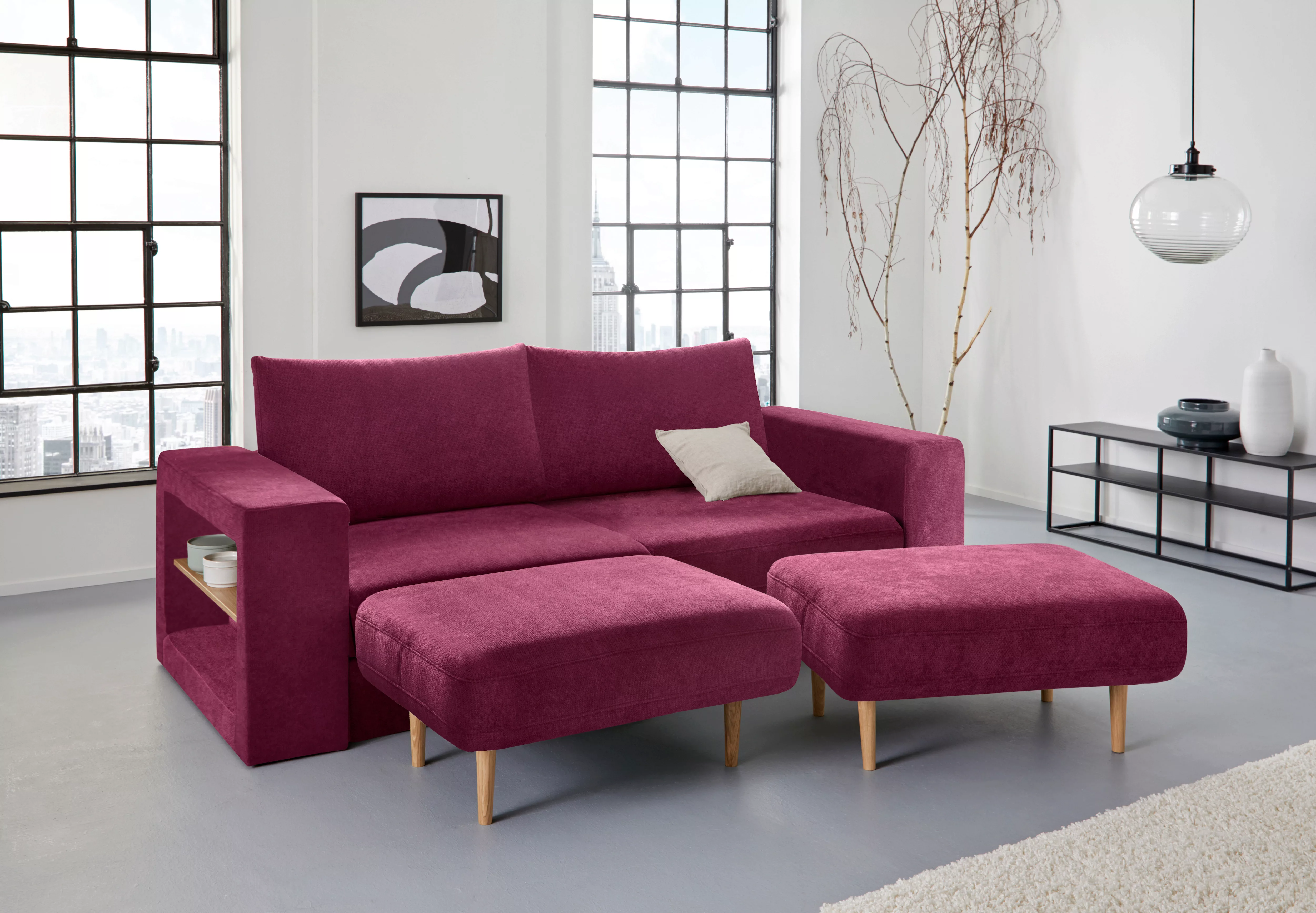 LOOKS by Wolfgang Joop 3,5-Sitzer "Looksvb", Verwandlungssofa: aus Sofa wir günstig online kaufen