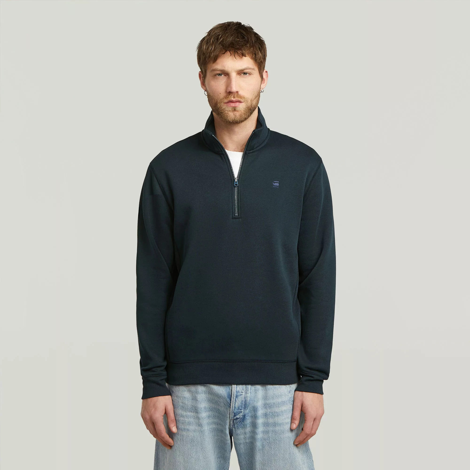 G-STAR Sweatshirt "Premium Core Half Zip", mit Stehkragen günstig online kaufen
