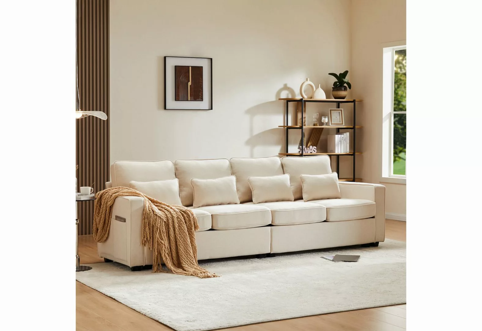 PHOEBE CAT Sofa, Polstermöbel Wohnzimmersofa Polstersofa, Modernes 4-Sitzer günstig online kaufen