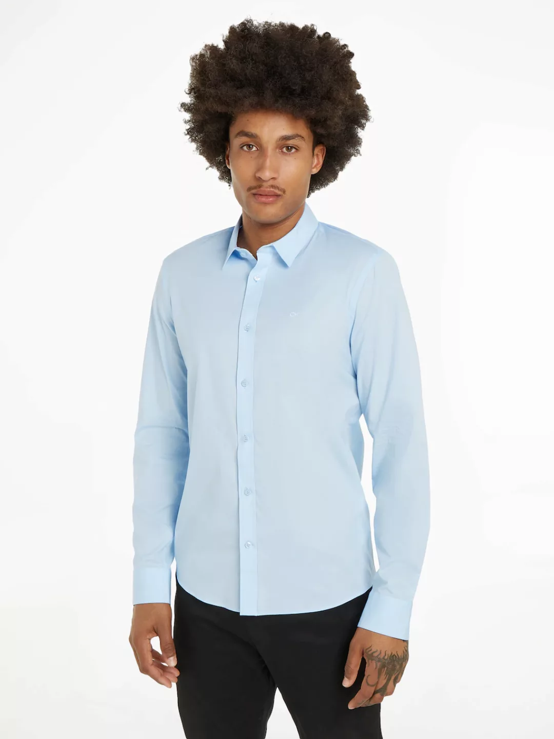 Calvin Klein Businesshemd "STRETCH POPLIN SLIM SHIRT" günstig online kaufen